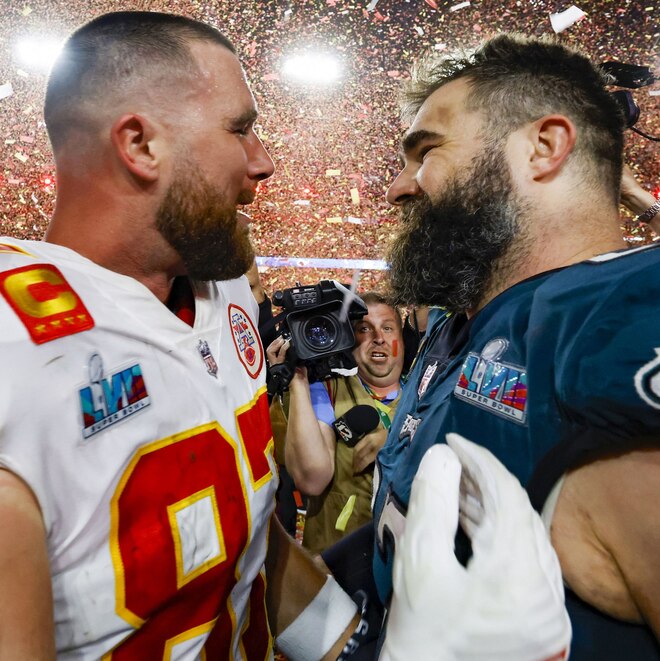 Travis Kelce Reacts to Jason Kelce & Kylie Kelce's Pregnancy News